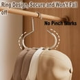 thumbnail image 4 of Durable Steel Hangers: Maximize Closet Space with Versatile Storage, 6/12/24" Stainless Steel Hat Hanger Organizer with Anti-Slip Hooks, 4 of 8