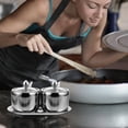 thumbnail image 2 of BRIGHTFUFU 1 Set of Stainless Steel Seasoning Box with Lid for Kitchen Storage Daily Use, 2 of 8