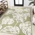 thumbnail image 5 of JONATHAN Y HAWAII 5 x 8 Area Rug, Tobago Two-Tone Monstera Leaf - Light Green/Ivory, HWC100D-5, 5 of 8