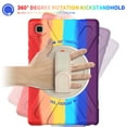 thumbnail image 2 of Galaxy Tab A7 10.4 Case 2020, Heavy Duty Shockproof Kids Case with Hand Strap, Rotating Kickstand for Samsung Galaxy Tab A7 10.4 Inch 2020 Model SM-T500 SM-T505 SM-T507 - Rainbow Red, 2 of 8