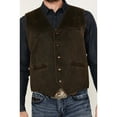 thumbnail image 3 of Cody James Men's Pancho Villa Oilskin Button-Front Western Vest - CMHO21V20-BRN XX-, 3 of 4