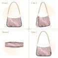 thumbnail image 2 of Rose Gold Marble Pink Womens Chain Shoulder Bag Tote Handbag Clutch Hobo Purse with Zipper for Travel Casual, 2 of 7