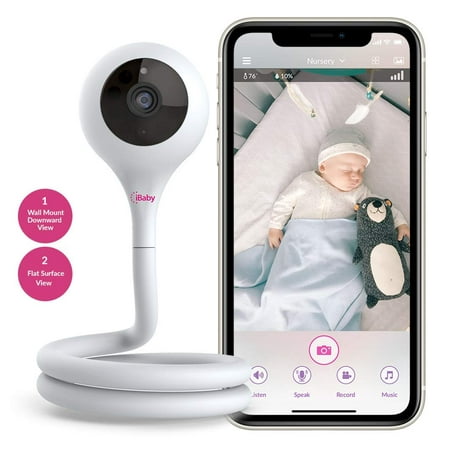 iBaby Smart WiFi Baby Monitor M2C, 2.4GHz, 1080P Camera, Infrared Night Vision, Flexible Base, Two Way Talk, Split Screen, Remote Smartphone App for Android and