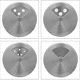 thumbnail image 4 of Spice Shaker, Set of 12, 3 Hole Sizes, Herbs, 90ml, Glass and Stainless Steel, Black/Silver, 4 of 5