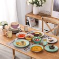 thumbnail image 2 of vancasso, Series Tulip, 20-Piece Porcelain Dinnerware Sets, Multicolour Dinner Set, Service for 4, 2 of 10