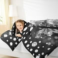 thumbnail image 4 of jejeloiu Cute Butterflies Bedding Comforter Set,Chic Moth Twin Comforter Sets,Sliver Gray Diamond Bedding Set For Girls,Ultra Soft Home Decor Reversible,2 Pieces, 4 of 8