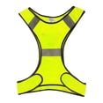thumbnail image 2 of stanreset High Visibility Reflective Vest Running Safety Cloth Warning Fluorescent with Zipper Jacket Supplies Night Working Riding Green, 2 of 6