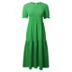 thumbnail image 4 of Vestido largo sin mangas y fluido con lazo en la cintura para mujer - Vestido informal de verano para vacaciones/citas nocturnas - Ligero, lavable a máquina, 4 of 5