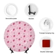 thumbnail image 4 of Zufioo Strawberries Print Bone China Decorative Plate, Ceramic Dinner Plate with Stand Ceramic Decoration Homewares-8in, 4 of 6