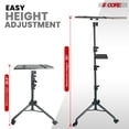 thumbnail image 2 of Projector Stand 29.5 to 71 Inch Adjustable Tripod 2 Shelves Portable Laptop Cart w Phone Holder, 2 of 8
