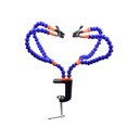 thumbnail image 1 of Abrazadera de mesa de 4 brazos flexibles, 4 garras Soporte de soldadura azul de aleación de aluminio Plataforma de soldadura flexible Abrazadera de mesa de soldadura de mesa de 4 brazos, Fonepro LingWen 8390605469176, 1 of 1