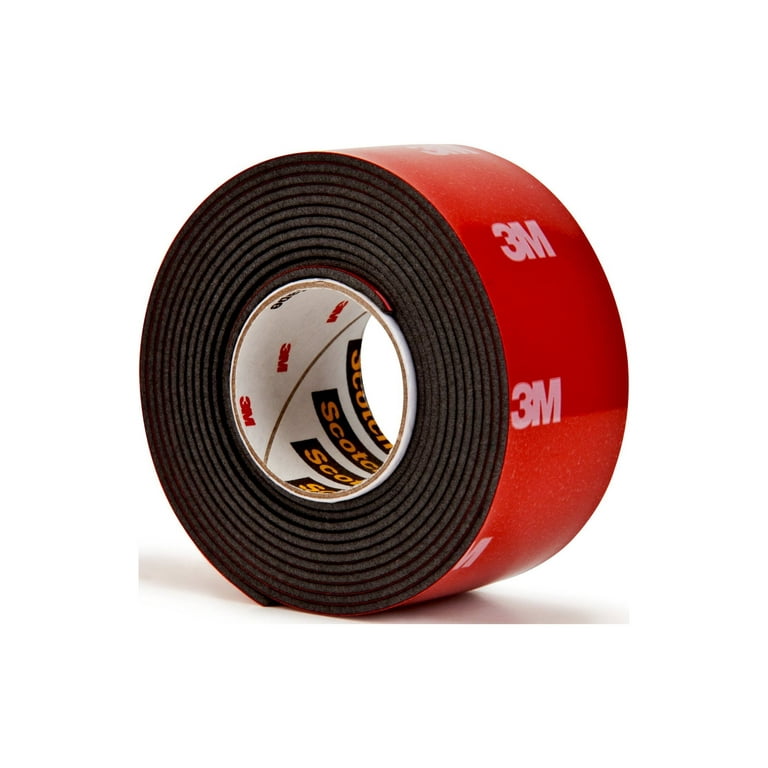 Pack-n-Tape  3M 6061 Scotch Double Sided Adhesive Roller, .27 in x 26 ft  (7 mm x 8 m) Red