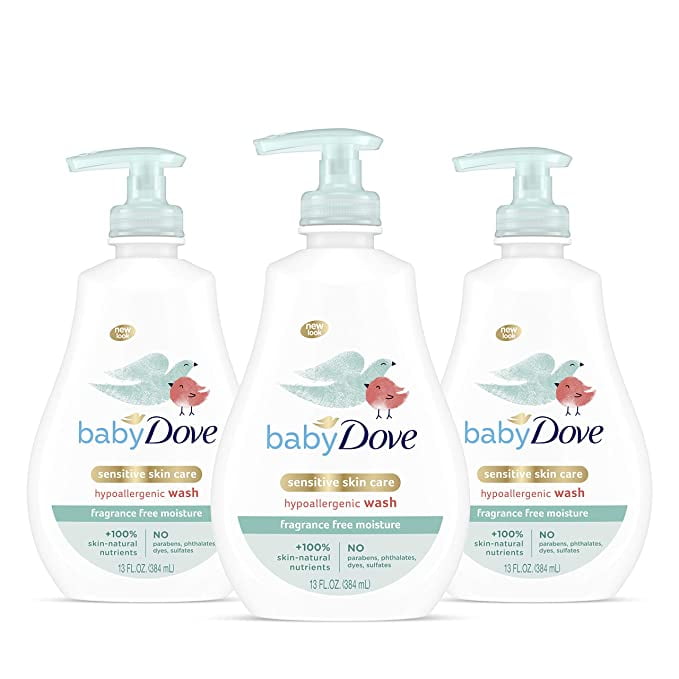 Baby Dove Tip to Toe Wash, Sensitive Moisture 20 oz (Pack of 3)
