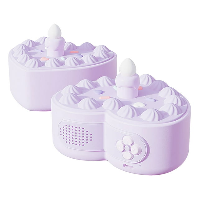 Portable Bluetooth Speaker with Birthday Cake Design and Candle Light Effect 5 W 20 Hz–20 kHz Frequency Response 1200 mAh Battery