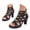 Black, variant on Wovix Women's Sandal Open Toe Strappy Rhinestone Dress High Heel White Glitter Comfortable Wedding Shoes Beige 35