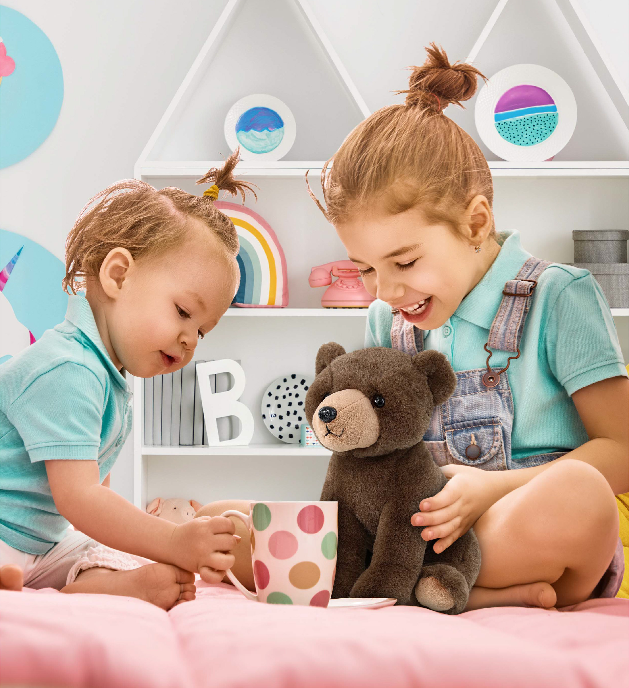 DolliBu Floppy Grizzly Bear Stuffed Animal - Soft Huggable Grizzly Bear, Adorable Playtime Bear Plush Toy, Wild Life Cuddle Gifts, Super Soft Plush Doll Animal Toy for Kids and Adults - 9 Inches