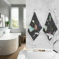 thumbnail image 5 of Coolnut Hand Towels Tropical Beach Element Patterned 2 PCS, Cotton Bath Towel for Drying Face Hands Body Decorative Water Absorbent Lightweight Towels for Bathroom Ktichen Travel Gym, 16"x28", 5 of 6