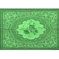 thumbnail image 1 of Ahgly Company Indoor Rectangle Medallion Emerald Green French Area Rugs, 8' x 12', 1 of 4
