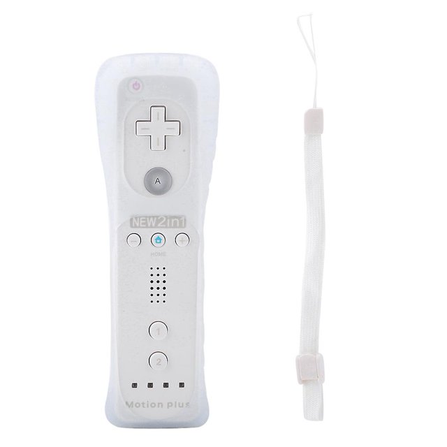 Somatosensory Game Handle Controller Gamepad Built-in Accelerator For Nintendo Wii WiiU (White)