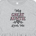 thumbnail image 4 of Inktastic My Great Auntie Loves Me Girls Hearts Girls Toddler Dress, 4 of 5