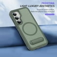 thumbnail image 7 of Decase Magnetic case for Samsung Galaxy S25+ Case,Built-in Kickstand,Compatible with Mag-Safe, Dual-Layer Protection Military Grade Protective Phone Case for Samsung Galaxy S25+,Green, 7 of 7