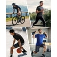 thumbnail image 3 of Roadbox Short Sleeve Compression Shirt for Men - Baselayer Shirts Quick-Drying Athletic Workout Fitness Tops 2 Pack, 3 of 5