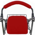 thumbnail image 2 of Top Glides Universal Rollator Walker Seat and Backrest Covers (Red), 2 of 2