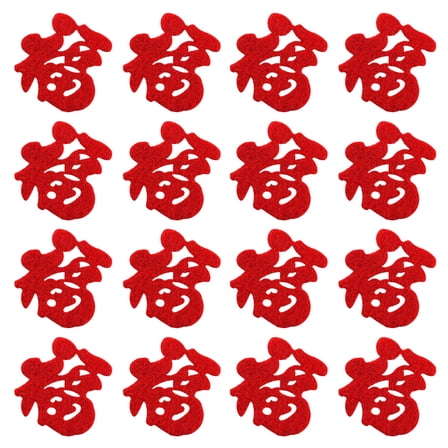 90 Pcs Strip Fu Character Chinese New Year Decorations Spring Festival
