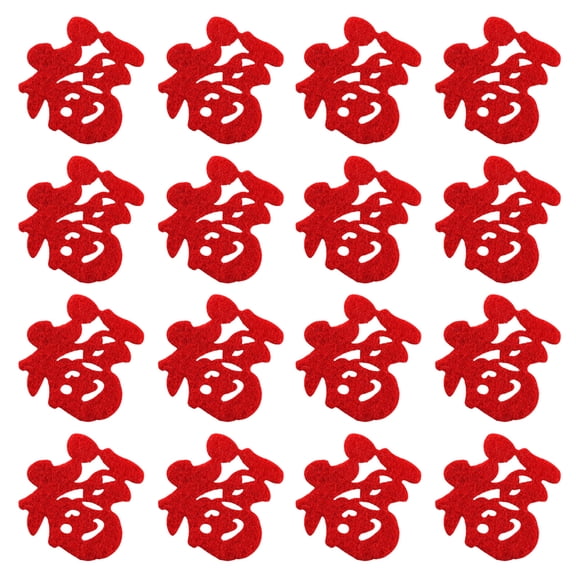 90 Pcs Strip Fu Character Chinese New Year Decorations Spring Festival