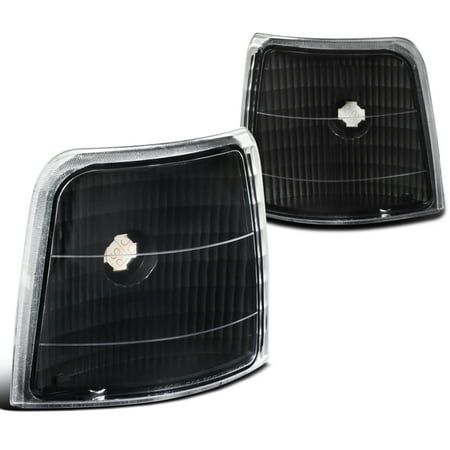 1995 Ford Ranger Turn Signal Spec-D Tuning For 1992-1996 Ford F150 / Bronco Black Clear Corner Lights Signal Lamps 1992 1993 1994 1995 1996 (Left+Right) ()
