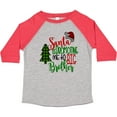 thumbnail image 3 of Inktastic Santa is Promoting Me to Big Brother Green Plaid Tree Boys Toddler T-Shirt, 3 of 5