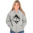 thumbnail image 3 of Spirit Mountain Diamond Spiritual Zip Up Hoodie Men's Women's Brisco Brands X, 3 of 6