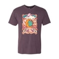 thumbnail image 2 of Wild Bobby Sun and Moon Groovy Vintage Daisy Flowers Stars Vintage Men Premium Tri Blend Tee, Vintage Purple, XX-Large, 2 of 6