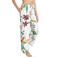 thumbnail image 2 of Bingfone Pajamas For Women,Pretty Floral With Leaves Pajama Pants With Pockets-Xx-Large, 2 of 9