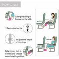 thumbnail image 5 of Reposapiés, reposapiés de espuma viscoelástica de primera calidad para avión, hamaca para la cabeza, reposapiés portátil para viajes, reposapiés para cabina de vuelo, reposapiés de altura, 5 of 5