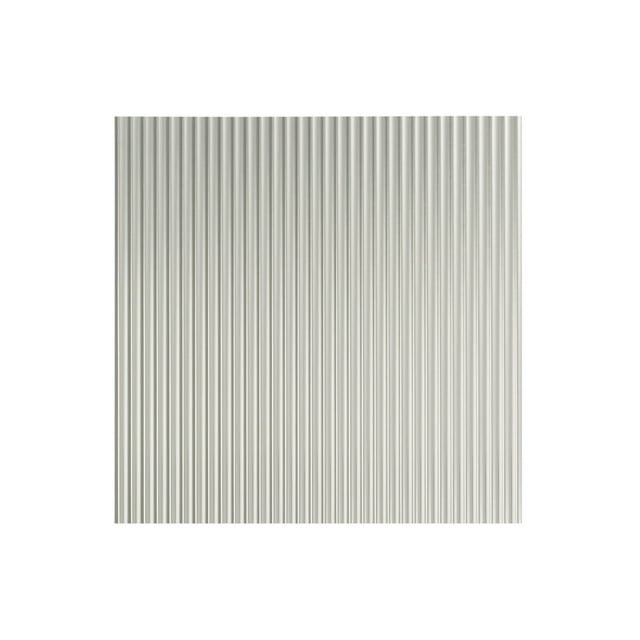 FASÄDE Easy Installation Rib Brushed Aluminum Wall Panel Sample (12" X 12" Sample)