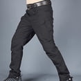 thumbnail image 1 of Moda Hombre Streetwear Casual Cargo Work Pants Senderismo Pantalones Black_XXL Hugo Pantalones tipo cargo, 1 of 9