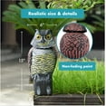 Bird Blinder Rotating Head Owl Decoy Large Fake Owl to Scare Birds