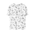 thumbnail image 1 of TZEWGL DIY Hand Painted Personality Short Sleeve Tees For Toddler Clothes For Toddlers size 3-4T, 1 of 4