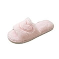 thumbnail image 4 of Cute Heart Slippers for Women, Couple Plush Valentine Fluffy Fuzzy Novelty Plush Fun Indoor Outdoor Non-slip, 4 of 4