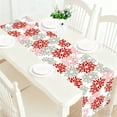 thumbnail image 6 of Euaioeiu Valentine's Day Table Runner, 71x12 Inches, Floral Linen Tablecloth Decor for Dining Room, Kitchen, Anniversary, Wedding Party Supplies and Decorations, 6 of 7