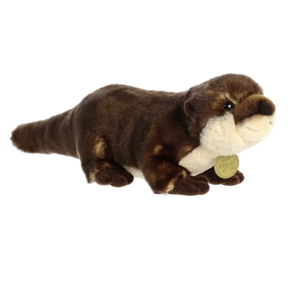 Aurora - Large Brown Miyoni Tots - 14" River Otter Pup - Adorable Stuffed Animal