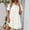 1-White, variant on Women Denim Shirt Dress Babydoll Tiered Short Sleeve Button Down Dresses Casual Fashion Loose Fit Jean Dress