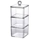 thumbnail image 4 of Advancent Caja de almacenamiento de almohadillas de algodón apilable, transparente y compacta, organizador para tocador, baño, joyería, Almacenamiento y organización del hogar, 4 of 6