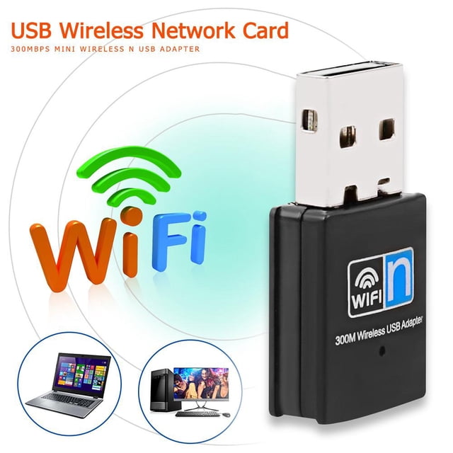 USB 2.0 WiFi Adapter 300Mbps 2.4GHz 802.11 n/g/b USB Wireless Network Card