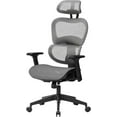 thumbnail image 2 of NOUHAUS Ergo3DL Ergonomic High-Back Mesh Office Chair with Adjustable Headrest, Lumbar Support, and Armrests, Gray, 2 of 6