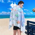thumbnail image 5 of Coolnut Cute Colorful Whale Microfiber Beach Towel Absorbent Bath Towel Quick Dry Portable Travel Towel for Gym Yoga Swim- 71x31in Wash cloth, 5 of 7