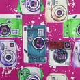 thumbnail image 1 of oneOone Cotton Flex Fuschia Pink Fabric Camera Pattern Sewing Craft Projects Fabric Prints By Yard 40 Inch Wide, 1 of 5