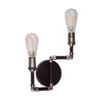 thumbnail image 2 of 7064-02-32-Forte Lighting-Uccelo - 2 Light Wall Sconce-15 Inches Tall and 10 Inches Wide-Antique Bronze Finish, 2 of 3