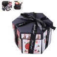 thumbnail image 1 of Black Explosion Box Creative Explosion Gift Box DIY Photo Album Scrapbook Surprise Box Exquisite Polygon Gift Box for Valentine Day Anniversary Christmas, 1 of 9
